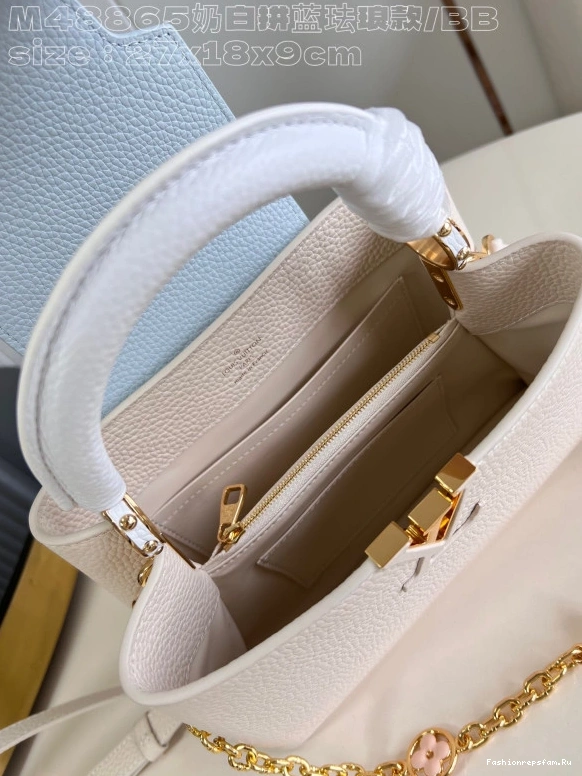 FS CHEAP CAPUCINES LOUIS BB-27*18*9CM VUITTON 0714